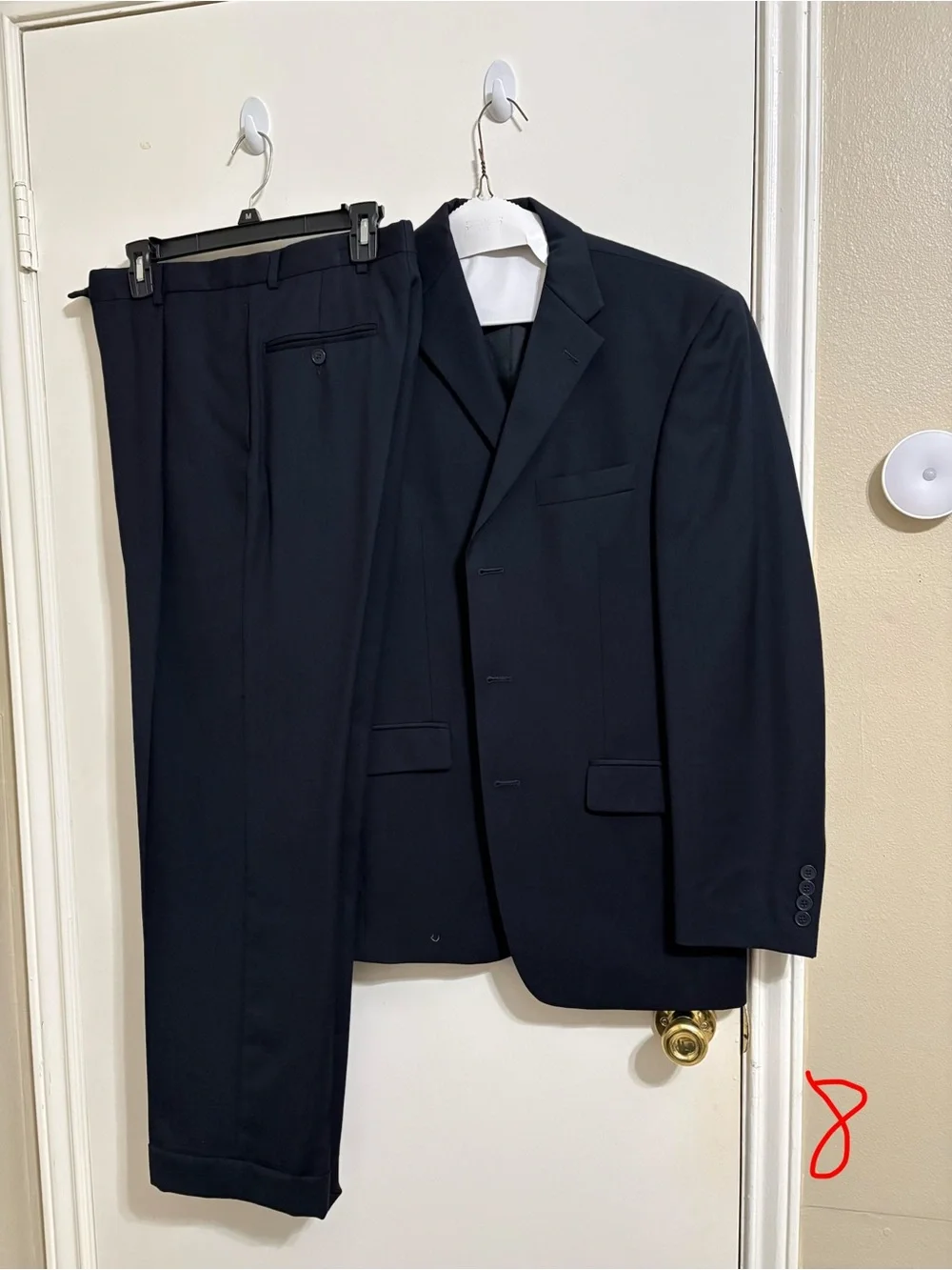 Men's Navy Two-Piece Suit Blazer & Trousers